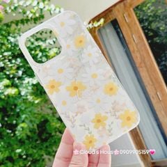 Case Ốp điện thoại iPhone Họa Tiết Hoa Cúc Ánh Bạc iPhone 12/13/14/15/16/Plus/Pro/Promax