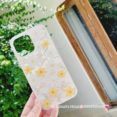 Case Ốp điện thoại iPhone Họa Tiết Hoa Cúc Ánh Bạc iPhone 12/13/14/15/16/Plus/Pro/Promax