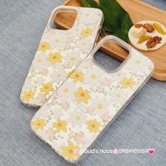 Case Ốp điện thoại iPhone Họa Tiết Hoa Cúc Ánh Bạc iPhone 12/13/14/15/16/Plus/Pro/Promax