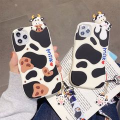 Case Ốp điện thoại iPhone BÒ SỮA SU DẺO nổi iPhone 7/8/Plus/X/Xs/XsMax/11/12/Pro/Promax