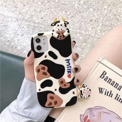 Case Ốp điện thoại iPhone BÒ SỮA SU DẺO nổi iPhone 7/8/Plus/X/Xs/XsMax/11/12/Pro/Promax