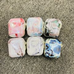 Cover Case Vỏ bảo vệ Airpod Form Tròn Gọn Hoa & Vân đá Airpod 1/2