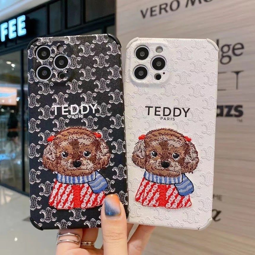 CASE iPhone TEDDY Thêu Nhám Sang Chảnh