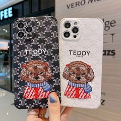 CASE iPhone TEDDY Thêu Nhám Sang Chảnh