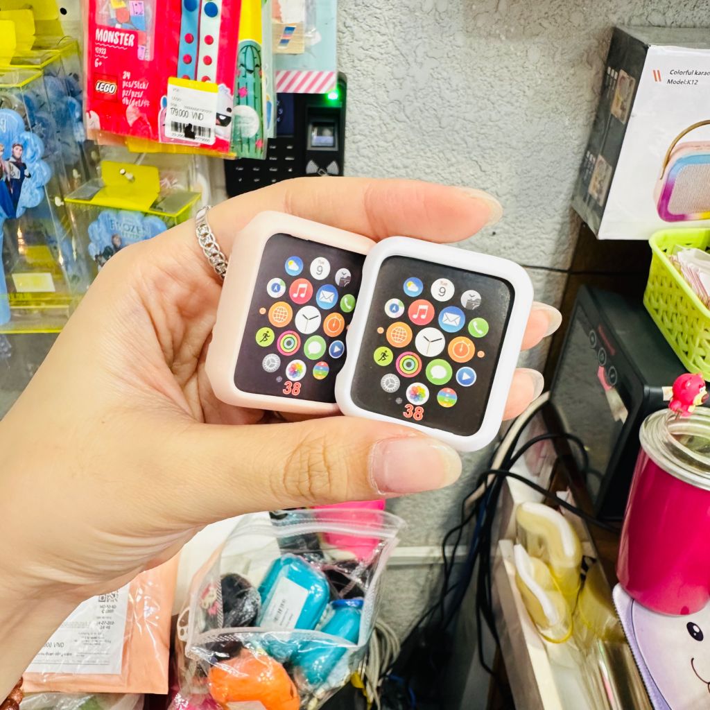 Cover Apple Watch Khung Viền Silicone Cứng