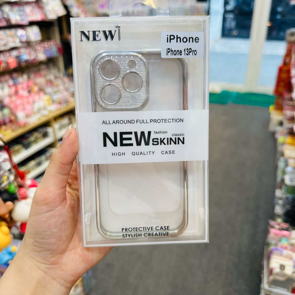 CASE IPHONE BẢO VỆ CAMERA BLING BLING NEW SKIN Chính Hãng ( lưng cứng)