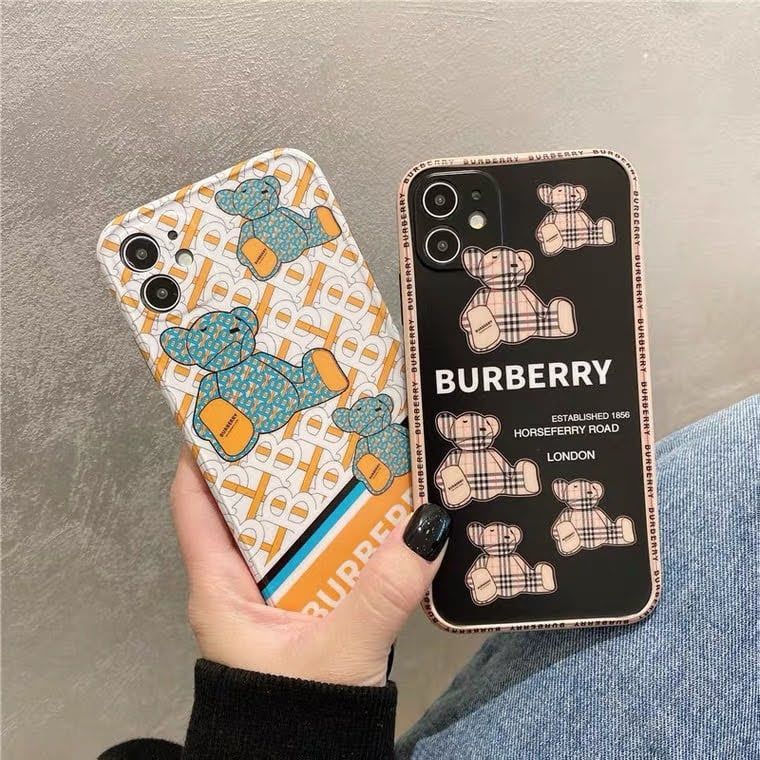 CASE IPHONE Gấu BURBERRY Chất Nhám Bóng