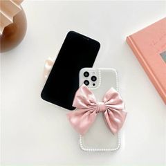 CASE iPhone NƠ VẢI TRONG SUỐT ( 2 mẫu).