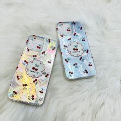 Case Ốp điện thoại iPhone Cherry Ánh Bạc Hologram iPhone 12/13/14/15/Pro/Promax