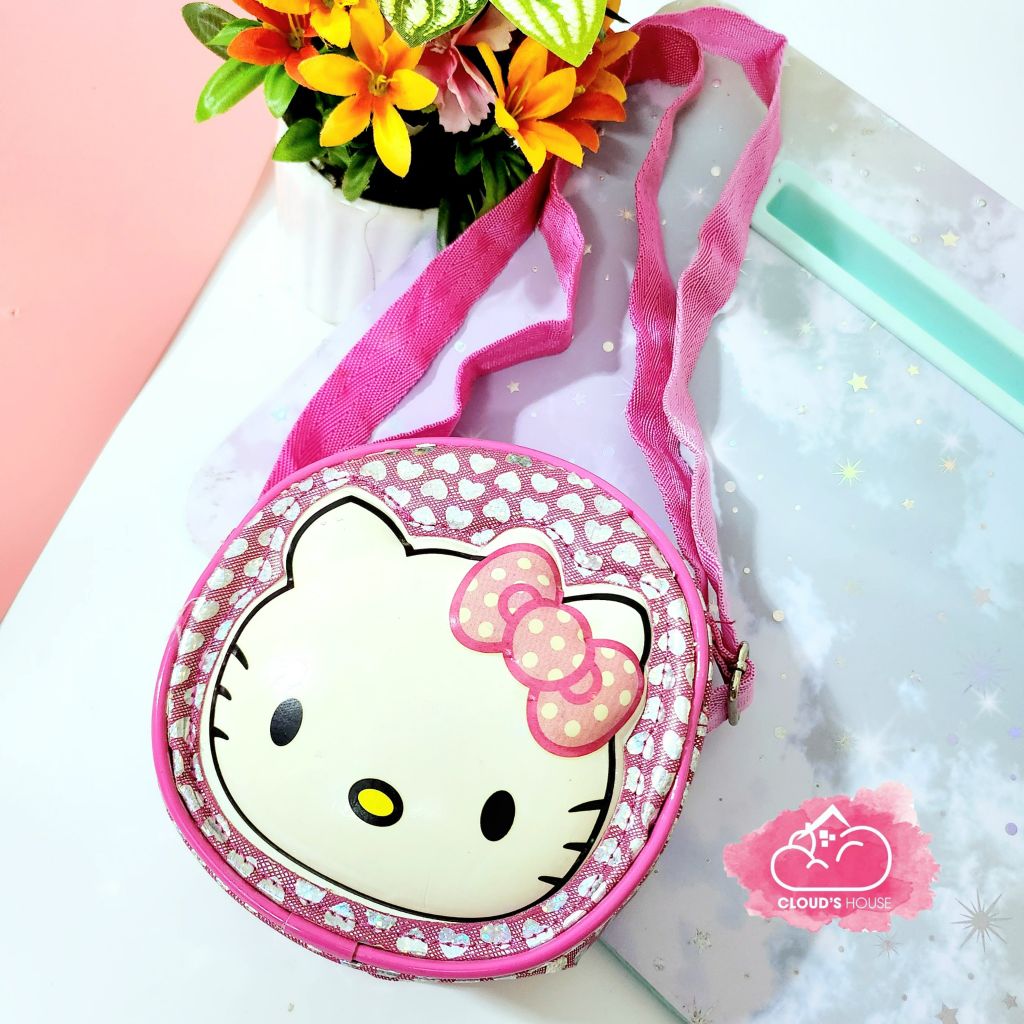 TÚI ĐEO CHÉO CHO BÉ Hình Kitty (Tặng kèm tai nghe)