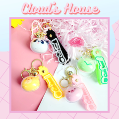 Móc khoá CUTE HEAD Động vật Bóng