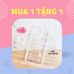 Case Ốp điện thoại iPhone Trong dẻo họa tiết kute viền gợn sóng iPhone 11/12/13/Pro/Promax (Trắng)