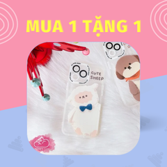 Case Ốp điện thoại iPhone Trong HD Viền nhám Chó và Cừu iPhone 11/12/13/Pro/Promax