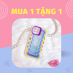 Case Ốp điện thoại iPhone Trong giả Gương Hologram 2in1 iPhone 11/12/13/Pro/Promax