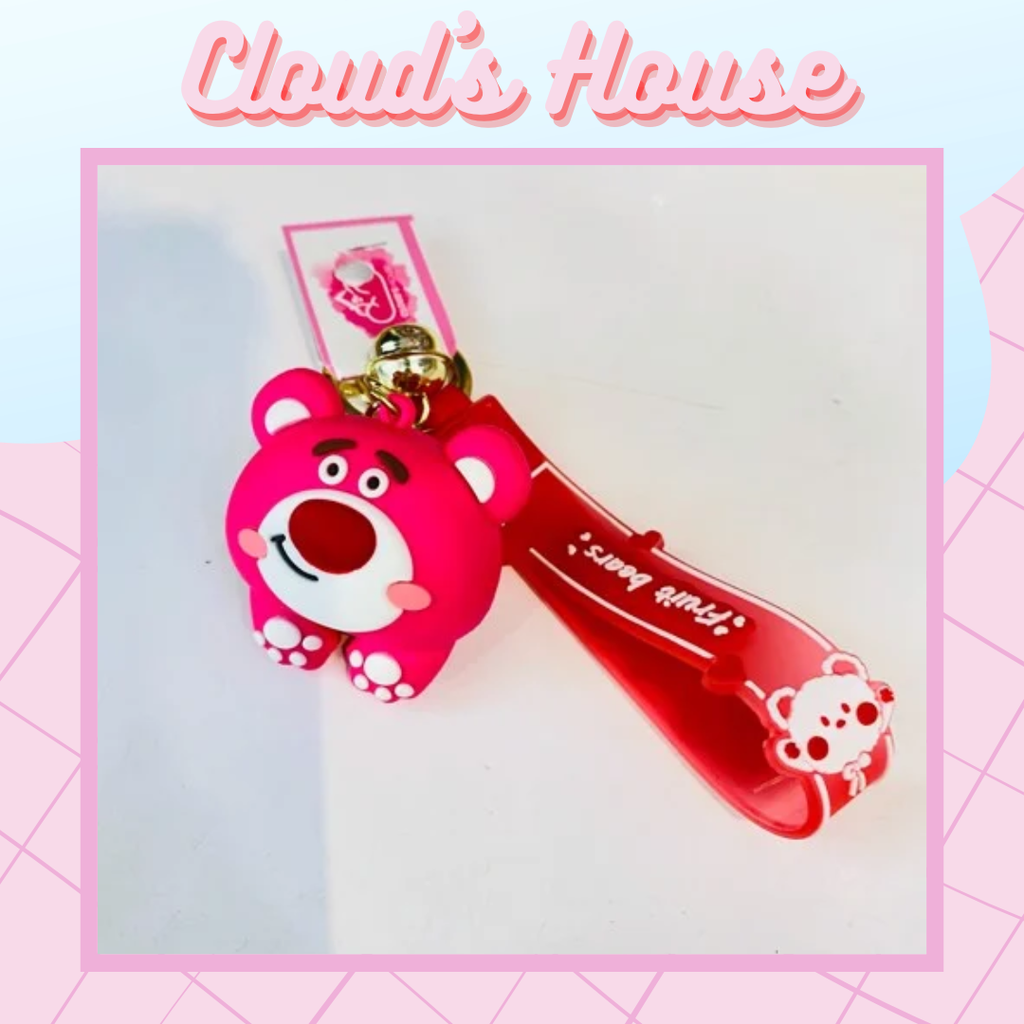 MÓC KHÓA GẤU DÂU LOTSO - CÁI MÔNG