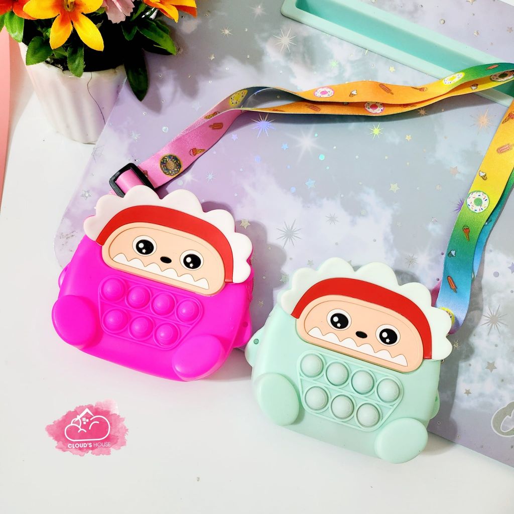 TÚI SILICONE/ POP IT ĐEO CHÉO CHO BÉ (Tặng kèm tai nghe)
