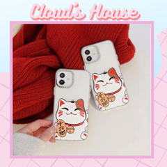 Case Ốp điện thoại iPhone Mèo may mắn Trong Nhám iPhone 11/12/13/14/Pro/Promax - TẾT