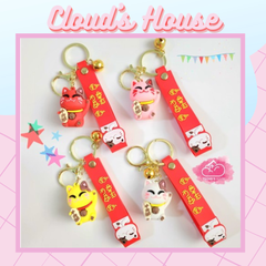 Móc khoá Mèo may mắn mini - TẾT