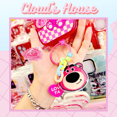 Móc khóa Gấu dâu Lotso Love ya Forever