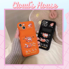 Case Ốp điện thoại iPhone TIGER MAKE MONEY Phao da iPhone 11/12/13/Pro/Promax