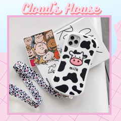 Case Ốp điện thoại iPhone BÒ SỮA Su dẻo Form tròn iPhone 7Plus/8Plus/X/Xs/XsMax/Xr/11/12/Mini/Pro/Promax