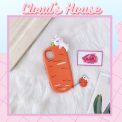 Case Ốp điện thoại iPhone SU DẺO Thỏ cà rốt iPhone 7Plus/8plus/X/Xs/Xsmax