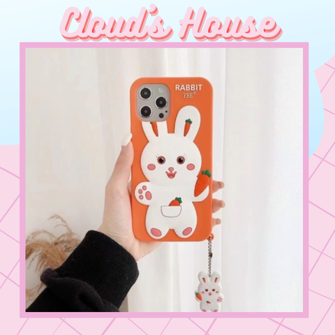 Case Ốp điện thoại iPhone SU DẺO Thỏ cà rốt Rabbit iPhone 7Plus/8Plus/Xsmax/11Promax/12