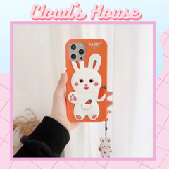 Case Ốp điện thoại iPhone SU DẺO Thỏ cà rốt Rabbit iPhone 7Plus/8Plus/Xsmax/11Promax/12