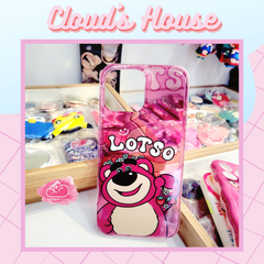 Case Ốp điện thoại iPhone Gấu dâu Lotso Trong Siêu Mỏng iPhone 12/13/14/Plus/Pro/Promax