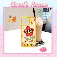 Case Ốp điện thoại iPhone SU DẺO Hoa đồng tiền icon nổi iPhone 11/12/13/14/Plus/Pro/Promax - TẾT