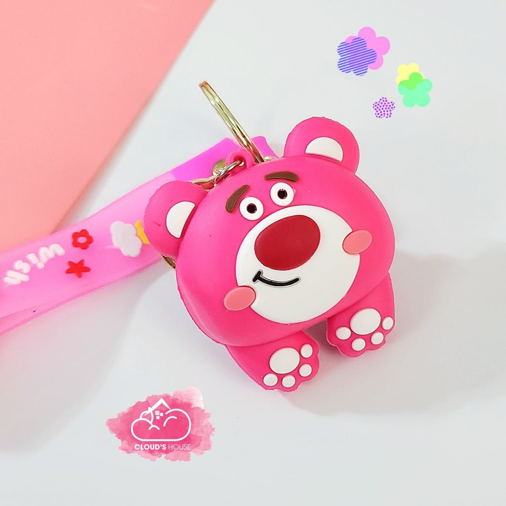 MÓC KHÓA GẤU DÂU LOTSO - CÁI MÔNG