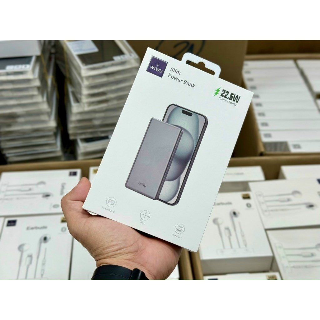 POWERBANK - PIN DỰ PHÒNG WIWU UTRA SLIM 11MM POWER BANK 10000MAH WI-P013