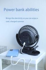 Mini Fan - Quạt để bàn - Quạt kẹp Yoobao Ver2 8000MAH F8