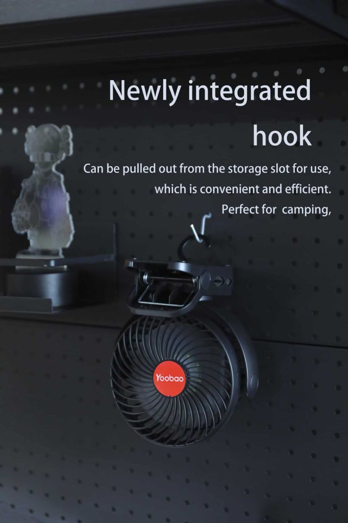 Mini Fan - Quạt để bàn - Quạt kẹp Yoobao Ver2 8000MAH F8