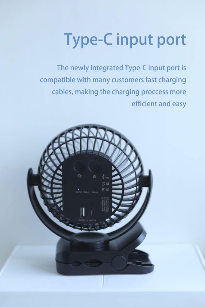 Mini Fan - Quạt để bàn - Quạt kẹp Yoobao Ver2 8000MAH F8