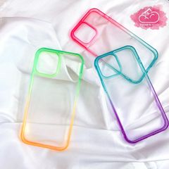 CASE iPhone TRONG SUỐT VIỀN DẺO OMBRE ( viền trong suốt - hộp vỉ)
