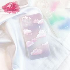 Case Ốp điện thoại iPhone Nhám trong dẻo UMKU Đám mây hồng LUCKY iPhone 7+/X/XS/Xsm/11/12/Plus/Pro/Promax