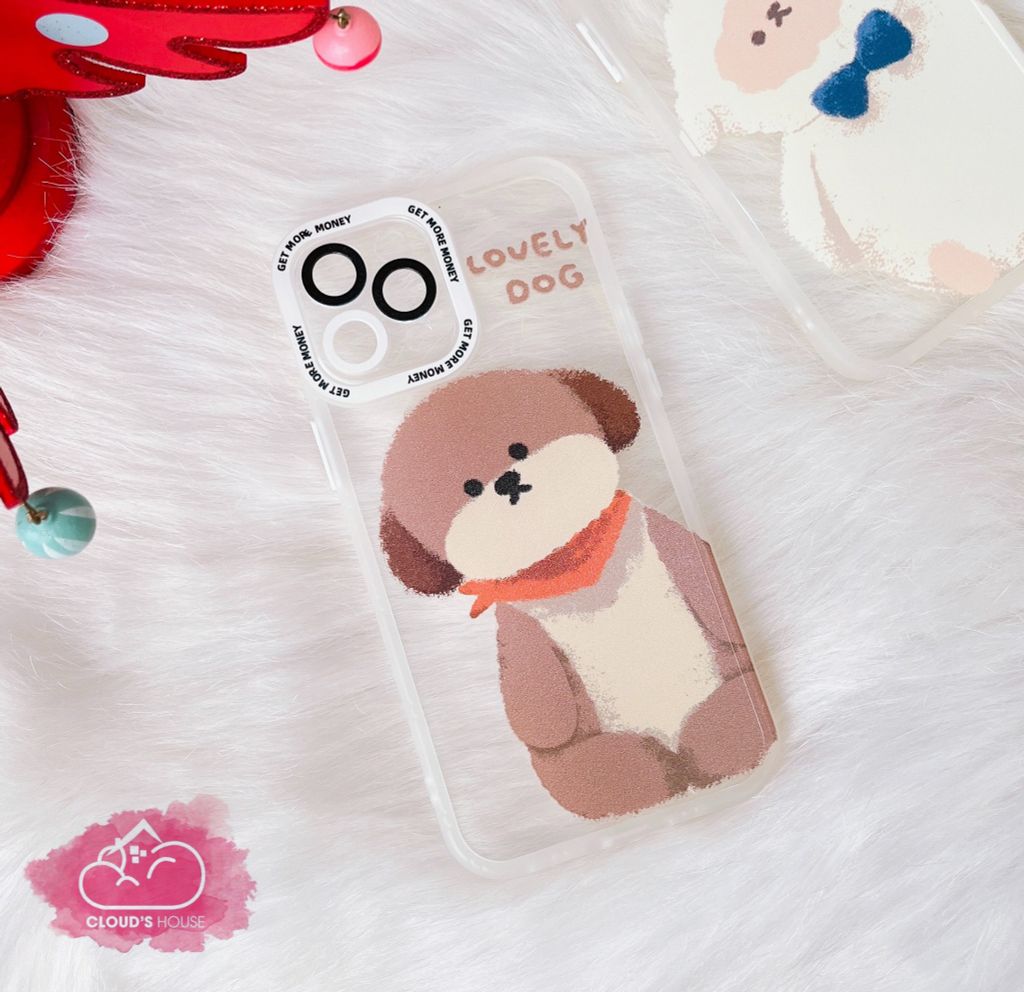 Case Ốp điện thoại iPhone Trong HD Viền nhám Chó và Cừu iPhone 11/12/13/Pro/Promax