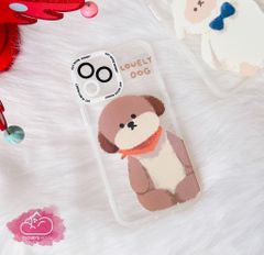 Case Ốp điện thoại iPhone Trong HD Viền nhám Chó và Cừu iPhone 11/12/13/Pro/Promax