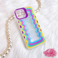 Case Ốp điện thoại iPhone Trong giả Gương Hologram 2in1 iPhone 11/12/13/Pro/Promax