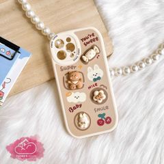 CASE IPHONE ICON NỔI Nhám Da