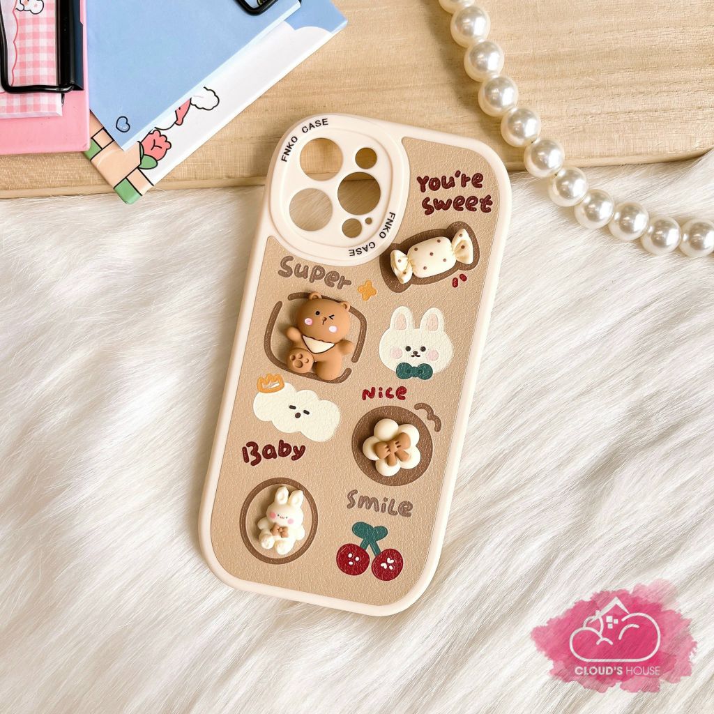 CASE IPHONE ICON NỔI Nhám Da