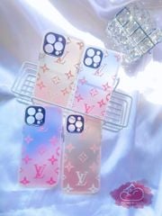 CASE iPhone Trong Nhám Dẻo In Họa Tiết LV màu Ombre Sang Chảnh ( tháo lắp bảo vệ camera) ( 2 màu)