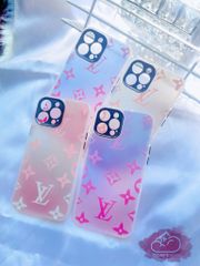 CASE iPhone Trong Nhám Dẻo In Họa Tiết LV màu Ombre Sang Chảnh ( tháo lắp bảo vệ camera) ( 2 màu)