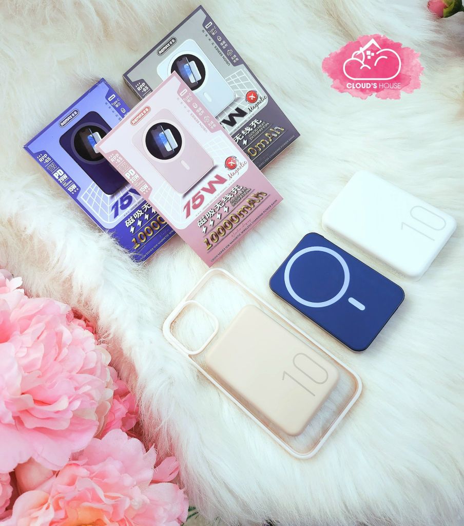POWERBANK - SẠC DỰ PHÒNG REMAX RPP-65 MAGSAFE 20w 10000mah Hỗ Trợ Sạc Không Dây Dòng 15w Phù Hợp Cho Các Điện Thoại