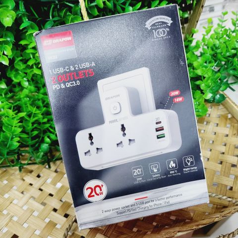 Ổ CẮM Đa năng Tích hợp đèn ngủ Chính hãng Drapow SK22