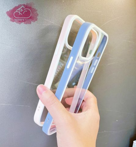 CASE iPhone Trong Suốt Viền Màu
