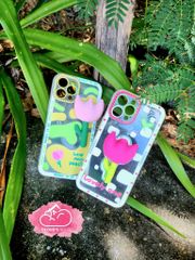 CASE IPHONE ICON NỔI Hoa Vải ( 2 mẫu).