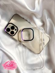 CASE iPhone Trong Suốt Chống Shock Camera Màu Titan.