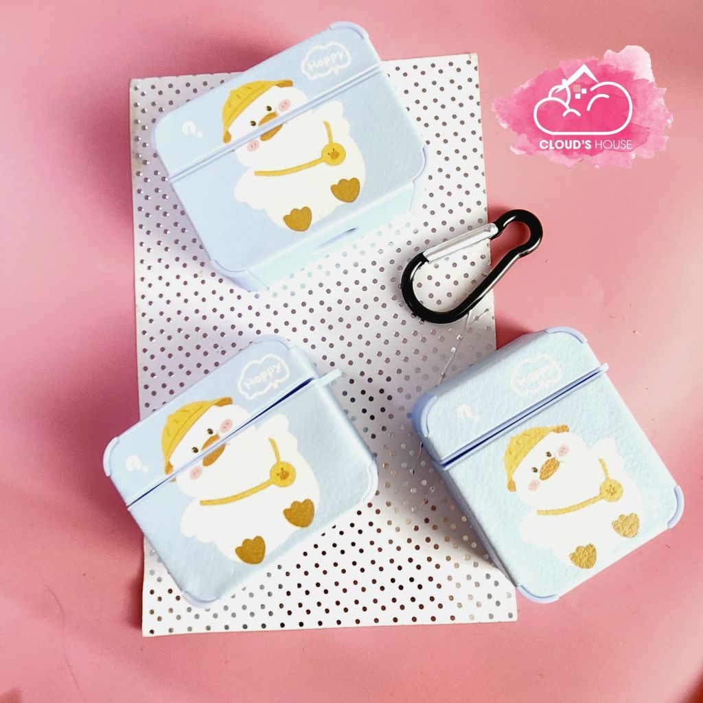 COVER AIRPOD Chất Nhám Da Họa Tiết Hoạt Hình Kute (8 Mẫu)